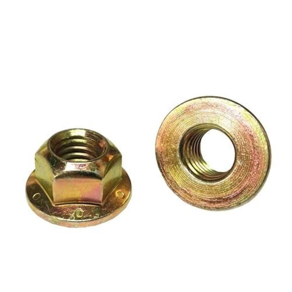 luck★ 9) 7/16-14 Hex Flange Prevailing Torque Top Lock Nuts Grade